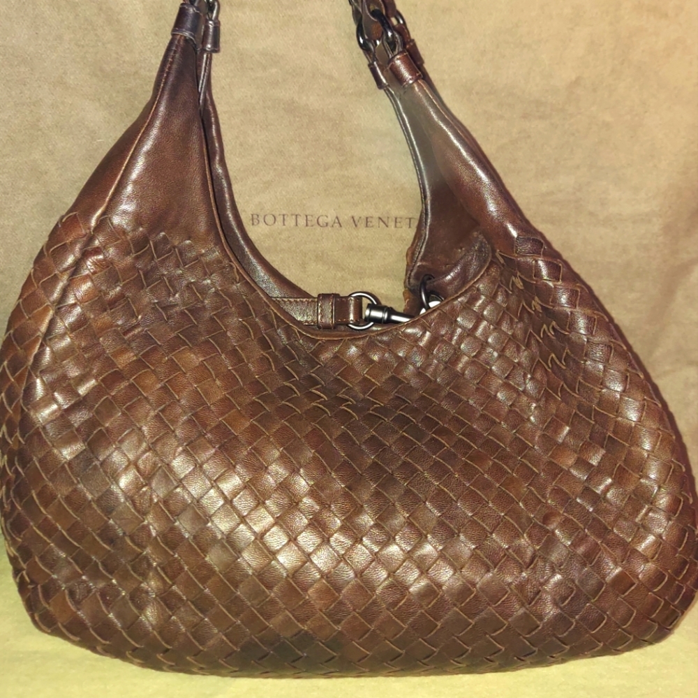 Bottega Veneta Interecciato Campana Hobo Handbag